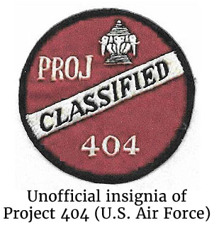 Unofficial insignia of Project 404 (U.S. Air Force)